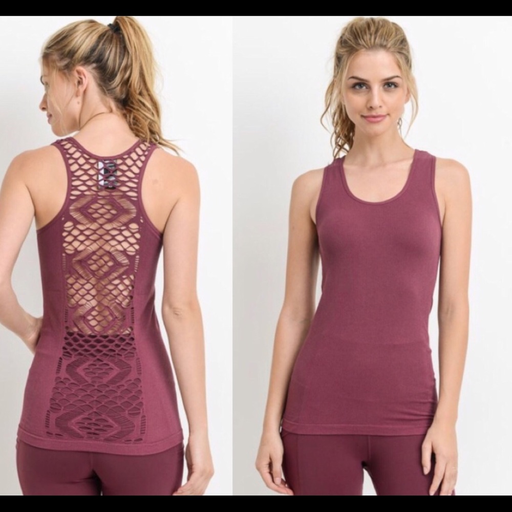 Deep plum tank top